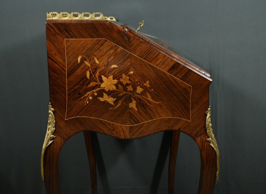 Petit Bureau de Dame en Palissandre, style Louis XV - 2ème Partie XIXe – Image 15