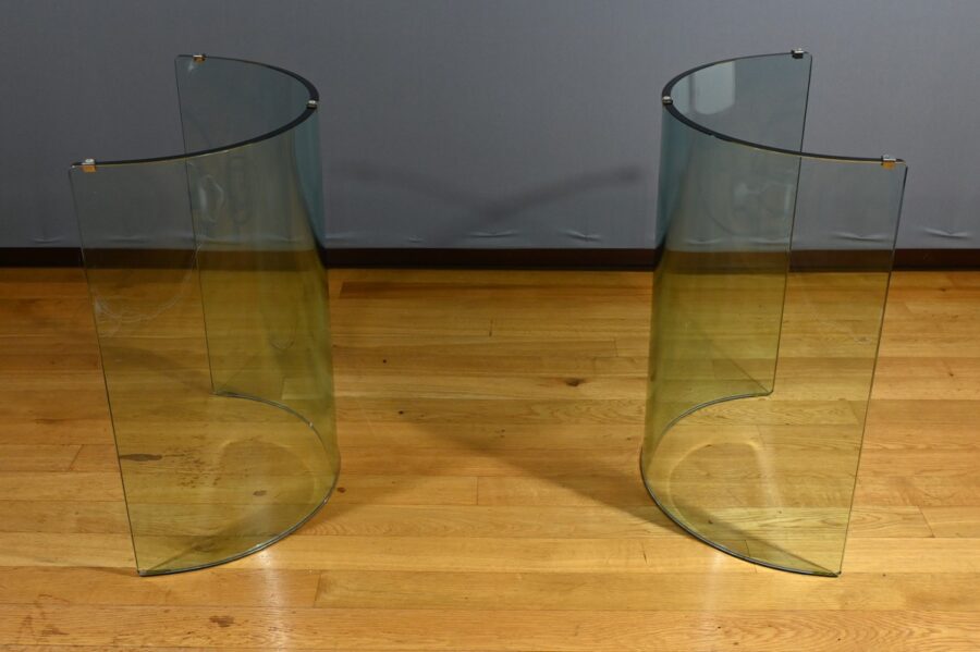 Table Ovale en Verre, attribuée à la maison Fiam, Italie – 1980 – Image 13